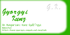 gyorgyi kunz business card